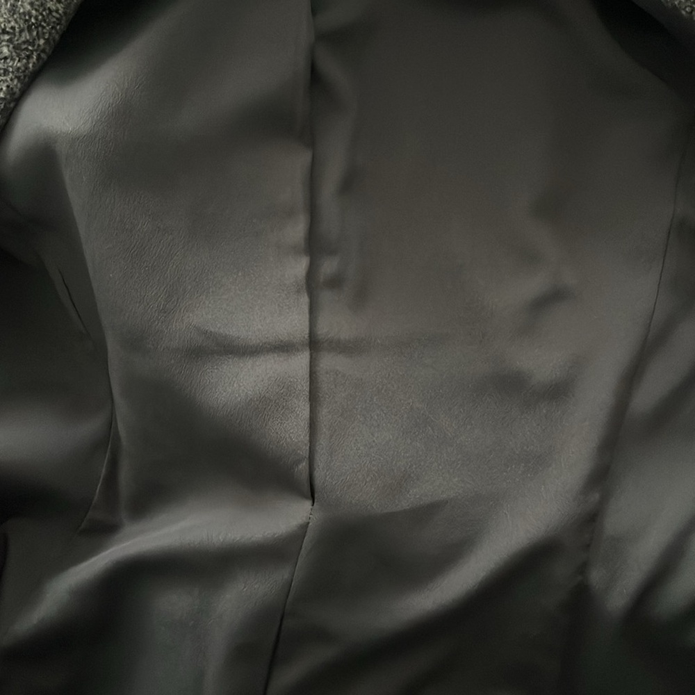 Armani Collezioni Women's Gray Ruffle Jacket - Picture 8 of 8